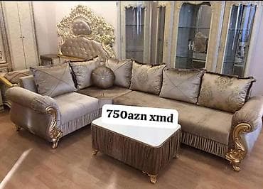 Divan və masa dəstləri: Yeni, Künc divan, Qonaq otağı üçün, Açılmayan, Azərbaycan — 1