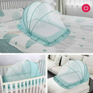 uşaq paltar səbəti: Uşaqlarinizi həşaratlardan qorumaq üçün üçün Tül Yataq Qatlana bilən — 2