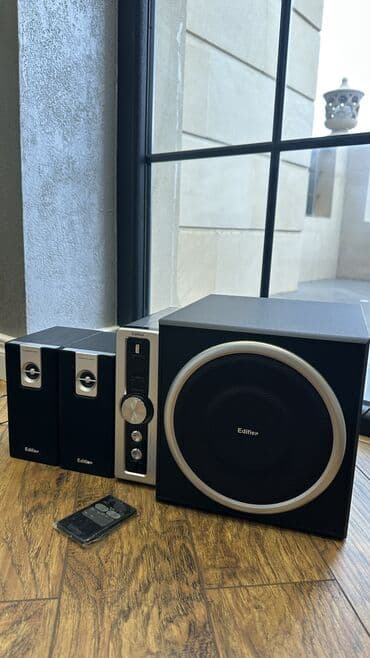 Dinamiklər və kolonkalar: Yeni Edifier Kolonka, Növ - Ev kinoteatrı üçün, rəng - Boz — 1