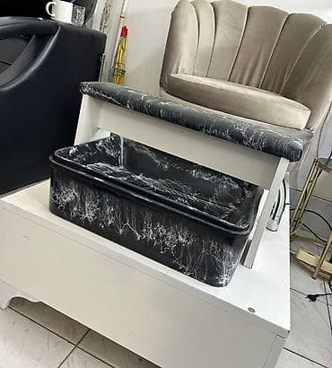 Pedikür üçün podiumlu kreslo və ayaq vannası seti - Salonlar üçün