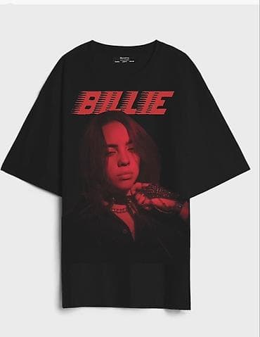 : Billie Eilish temalı qara T‑şört PRINTCRAFT – Sizin ideyanız, bizim — 3