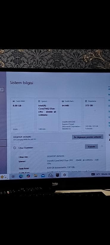 noutbuk aliram: Toshiba Satellite L300-1A3 noutbuk Texniki xüsusiyyətlər: - Model — 7