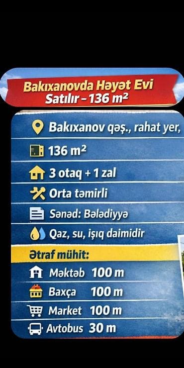Sabunçu qəs. 4 otaqlı, 136 kv. m, Kredit yoxdur, Orta təmir lalafo.az -da Sabunçu qəs. 4 otaqlı, 136 kv. m, Kredit yoxdur, Orta təmir