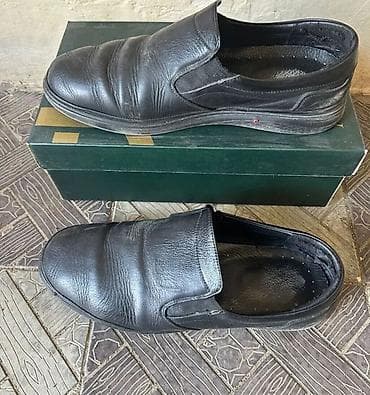 ayyaqqabi: Kişi ayaqqabısı – slip-on model - Rəng: qara - Material: dəri üstlük — 2