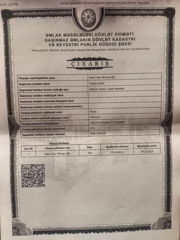 xacmaz torpaq sahesi satilir: Torpaq sahəsi - Təyinat: yaşayış üçün fərdi ev tikintisi üçün münasib — 7