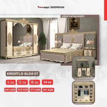avanqart mebeller: Yeni yataq dəstləri KREDİTLƏ Yeni model ecazkar yataq dəstləri tək — 29
