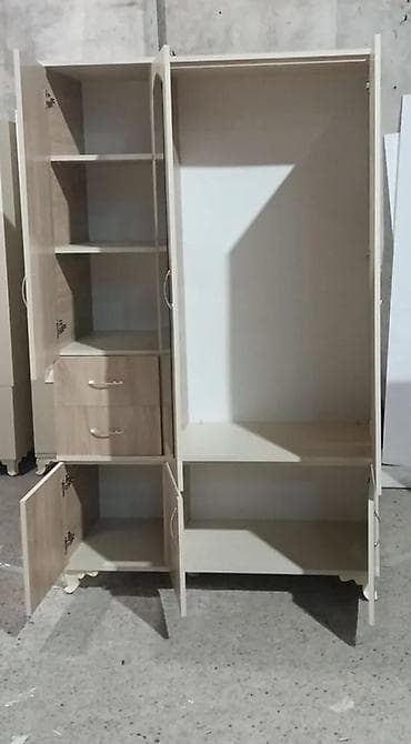5 qapı, Güzgülü, Digər rəng, Digər material, Açılan, Düz dolab — 2