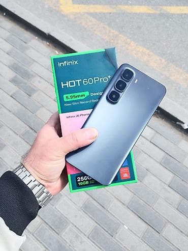 telefonlar honor: Infinix Hot 60 Pro+, 256 GB, rəng - Qara, Sensor — 1