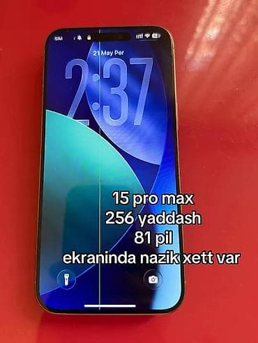 iphone 13 14: IPhone 15 Pro Max, 256 GB, Desert Titanium, Qırıq — 1