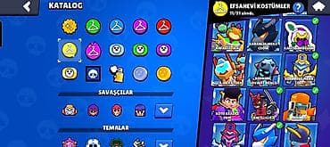 Brawl Stars hesabı – yüksək səviyyəli profil - Kupa yolu: 70,093 - — 5