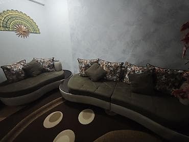 yumsaq mebel destleri: Modern dizaynlı yumşaq mebel dəsti - Dəst tərkibi: 2 ədəd dalğavari — 1