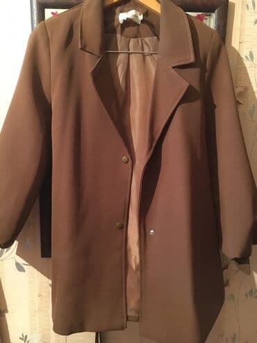 uzun pencekler: Qəhvəyi rəngdə qadın pencey Minimalist dizaynlı, düz kəsim, klassik — 1