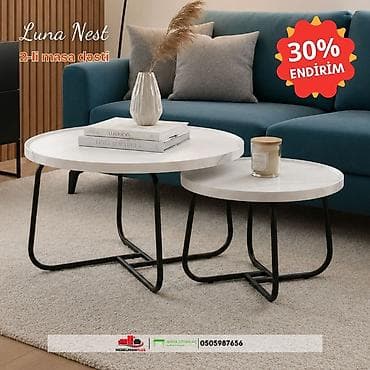 soft home: Jurnal masası, Yeni, Açılmayan, MDF, Yumru masa — 2