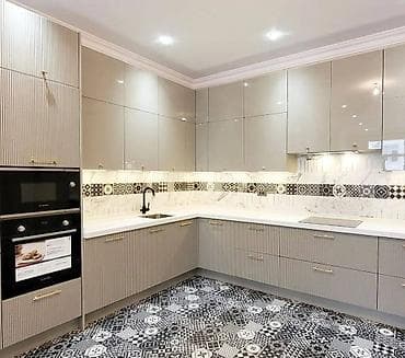 Sifarişlə mətbəx dəsti, Özü çəkən petlələr, MDF, Kredit var, Pulsuz çatdırılma, Ödənişli çatdırılma, Rayonlara çatdırılma