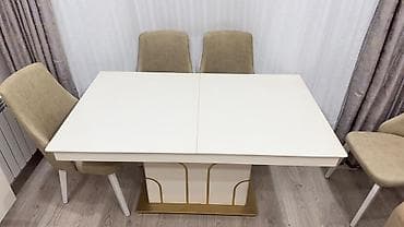 Qonaq otağı üçün, Açılan, Dördbucaq masa, 6 stul — 3