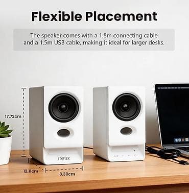 qulaq: Edifier R20BT White - Həm yığcam, həm maksimum funksional akustika — 9