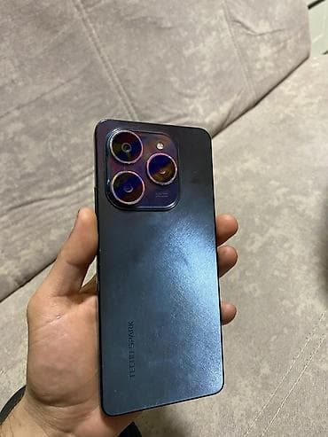 telefon akse: Tecno Spark 20 Pro, 256 GB, rəng - Qara, Zəmanət, Barmaq izi, Simsiz şarj — 1