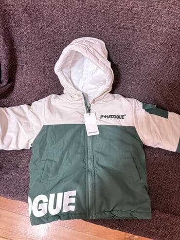 детская верхняя одежда: Uşaq qış gödəkçəsi - Rəng: yaşıl-ağ iki rəngli dizayn - Model — 3