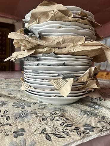 baklar və cənlər: Nahar dəsti, rəng - Ağ, Farfor, 28 nəfərlik — 2