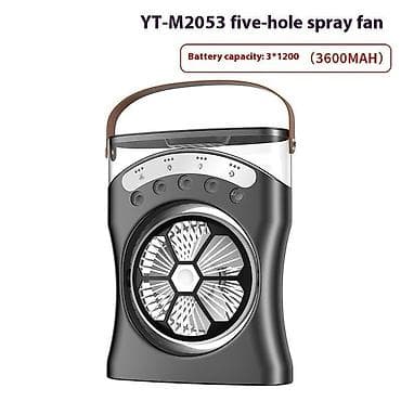 ventil: Su ilə işləyən mini sərinkeş YT-2053 USB girişli 3 sürətli işıqlı . ❄️ — 9