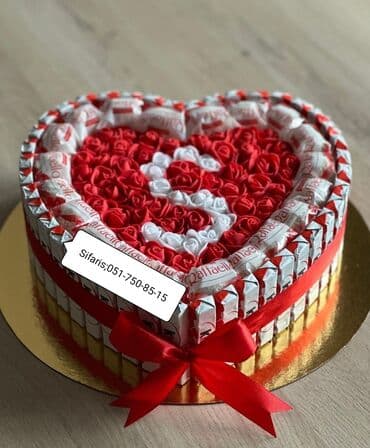 qadın üçün hədiyyə: Bas herflerle hazirlanan kinder xoncalar sifarisle — 1