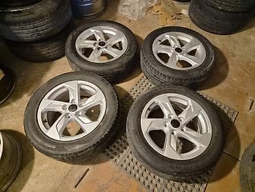 4 teker: İşlənmiş Disk təkər Kia 215 / 55 / R 16, 5 Boltlu — 5