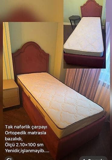 mebel islenmis: Təcili,bazalı,ortopedik çarpayı.matras özü 300 manatdlr mən təcili — 1