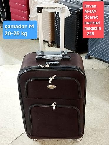 Çamadan M ölçü — 20–25 kq tutumlu. ünvan AMAY ticarət mərkəzi ağ şəhər
