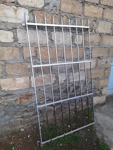 Metal pəncərə barmaqlığı - Material: polad profil boru və zolaq metal — 4