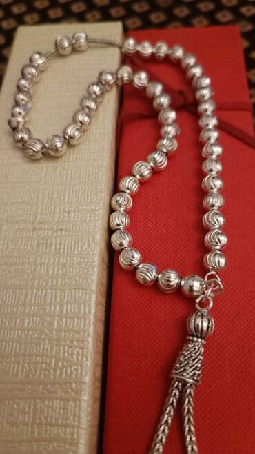 nostril qiymeti: Tesbeh gümüş 925 prob. cekilere gore qiymet deyisir.qiymet 100 — 16