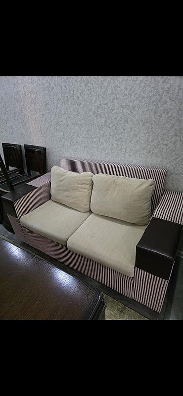 ucuz vitrin: Qonaq otağı üçün mebel dəsti - Material: tünd qəhvəyi ağac rəngli — 9