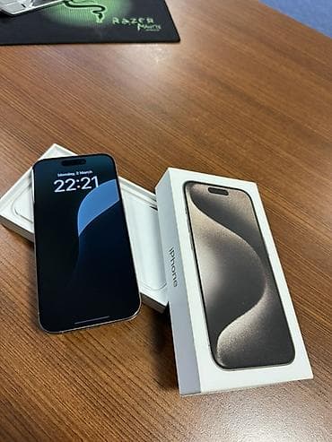 htc bir m7 almaq: IPhone 15 Pro, 256 GB, Natural Titanium, Zəmanət, Barmaq izi, Simsiz şarj — 3