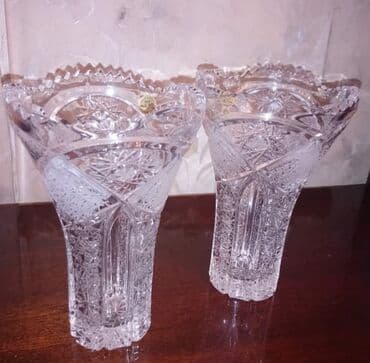 saxsi gul qablari: Vaza dəsti, Xrustal — 1