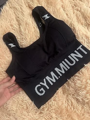 alt pal: Qadınlar üçün idman brası – GYM.MIUNT - Rəng: qara - Modellə bağlı — 1