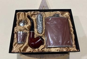 hədiyye: Hədiyyəlik viski və siqaret/pipe dəsti Dəst tərkibi: - Paslanmayan — 4