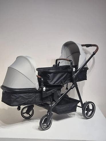 oğlanlar: Əkizlər üçün araba, Yeni, Yaş: 18-24 ay, Pulsuz çatdırılma — 1