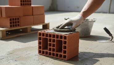 qırmızı kerpic: Məhsul: Keramika boşluqlu blok (poroterm tipli) Təsvir: - Qırmızı — 1