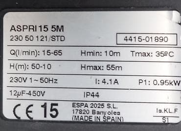 dizel su pompaları: Nasos, Ev üçün (məişət), quraşdırılma Səthi, İşlənmiş — 2