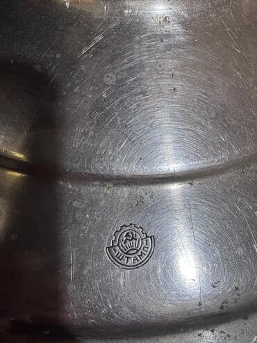 simavar: Klassik kömür/odunla işləyən metal samovar - Material: qalın divarlı — 3