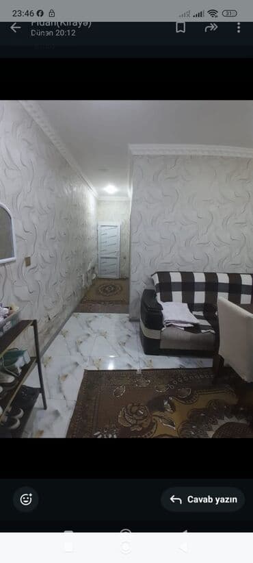 avtovağzalda kirayə evlər: 50 м², 2 комнаты, Комби, Газ, Электричество — 3