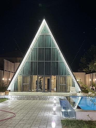 kub.az menziller: A-frame (üçbucaq formalı) dizayna malik bağı evi – geniş həyət və — 3