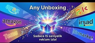 reklam plakatı: Any Unboxing – 15 saniyəlik reklam izləyərək pul qazanmağa imkan verən — 2