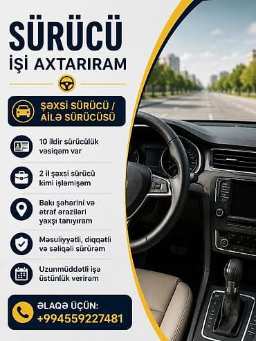 Salam. Şəxsi və ya ailə sürücüsü işi axtarıram. 28 yaşım var lalafo.az -da Salam. Şəxsi və ya ailə sürücüsü işi axtarıram. 28 yaşım var