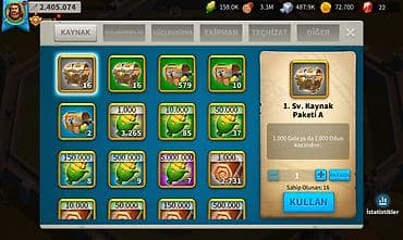 Rise of Kingdoms hesabı – inkişaf etmiş şəhər və zəngin inventar - — 5