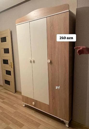 velioglu mebel: Açılan, 3 qapılı Düz dolab, Qarderob, paltar dolabı — 1