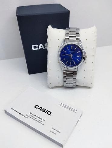 Личные вещи: Наручные часы, Casio, цвет - Голубой — 1