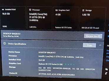 intel i7 3770: Aşağıdakı göstəricilərə malik stolüstü kompüter. **Texniki — 4