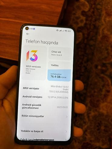 redmi a: Redmi Note 9, 128 GB, rəng - Yaşıl, İki sim kartlı — 1
