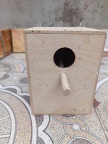 Yuvalar: Məhsul: Taxta quş yuvası/küçük quşlar üçün yuvalama qutusu Təsvir: - — 4