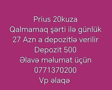 prius matoru: Depozitlə prius əlaqə saxlayın — 1